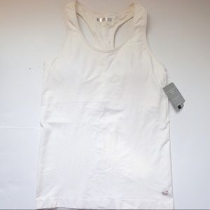 Forever 21 White Racerback Tank Size L